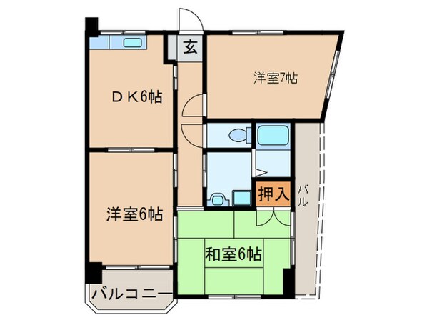 サンニシキの物件間取画像